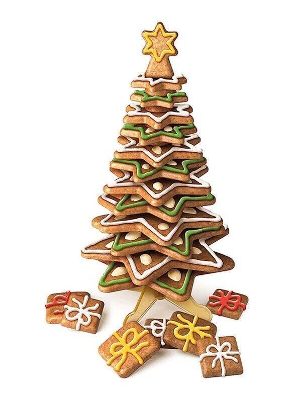 

Tescoma 16-Piece Christmas Tree Delicia Set Of Cookie Cutters, Silver