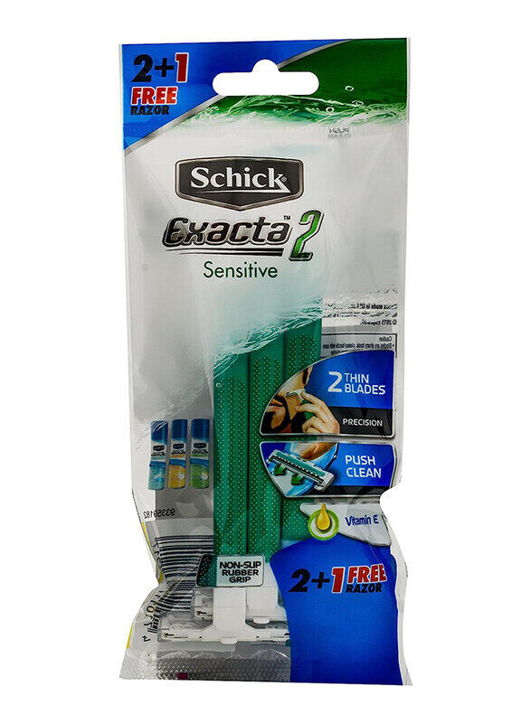 

Schick Exacta2 Sensitive Razor for Men, 3 Pieces