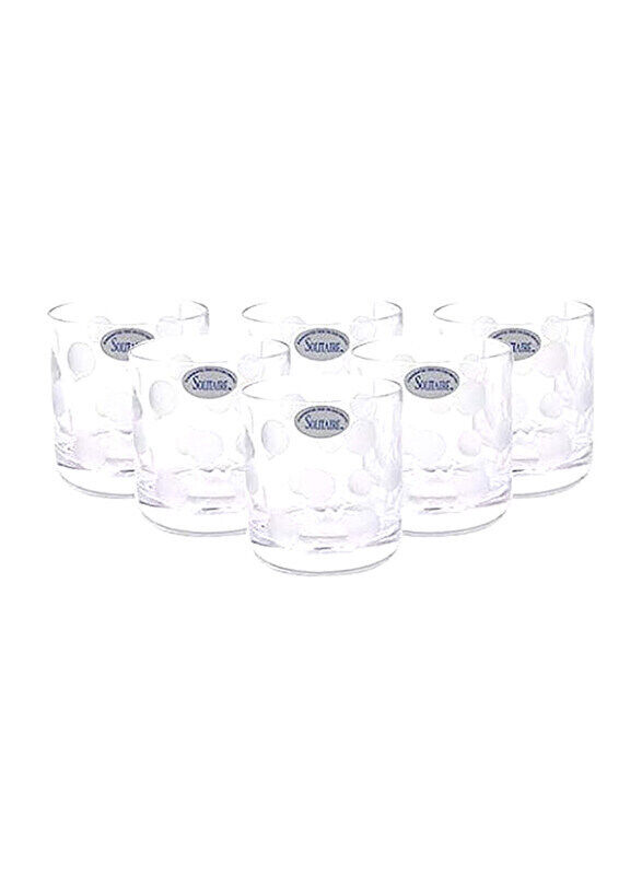 

Solitaire 6-Piece Crystal Quintet Tumbler Glass Set, Clear