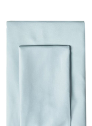 RAHALIFE HOME SOLUTION 2-Piece Microfiber Fitted Bedsheet Set, Twin, Baby Blue