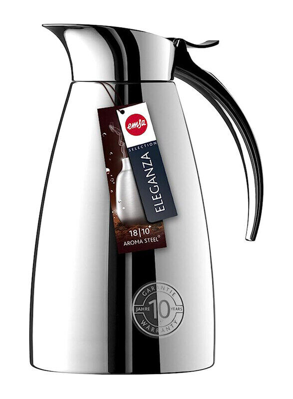 

Emsa 0.6 Ltr Stainless Steel Eleganza Vacuum Flask, E502488, Silver