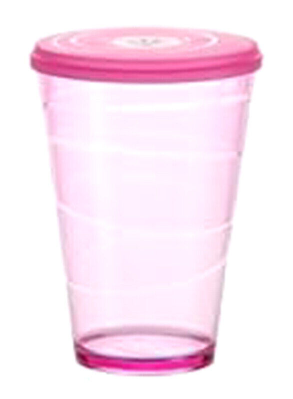 

Tescoma 400ml Mydrink Plastic Cup with Lid, 38804.25, Pink