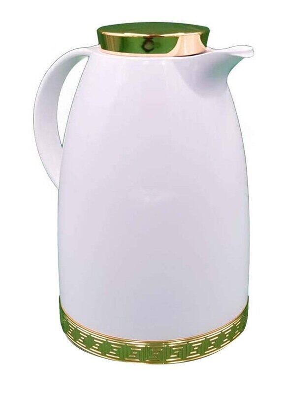 

Emsa 1.2 Ltr Aubrg Decor Mykene Flask, White/Gold