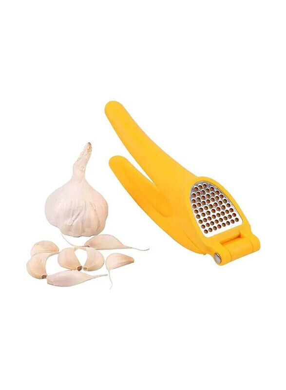 

Classy Touch Multifunction Hand Garlic Crusher, Yellow