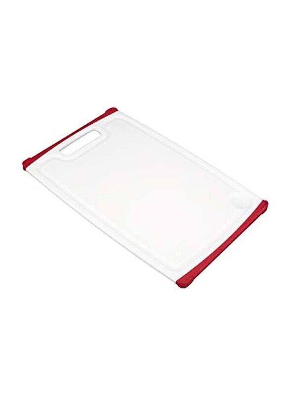 

Tescoma 26cm Rectangle Chopping Board, 26 x 16cm, White/Red
