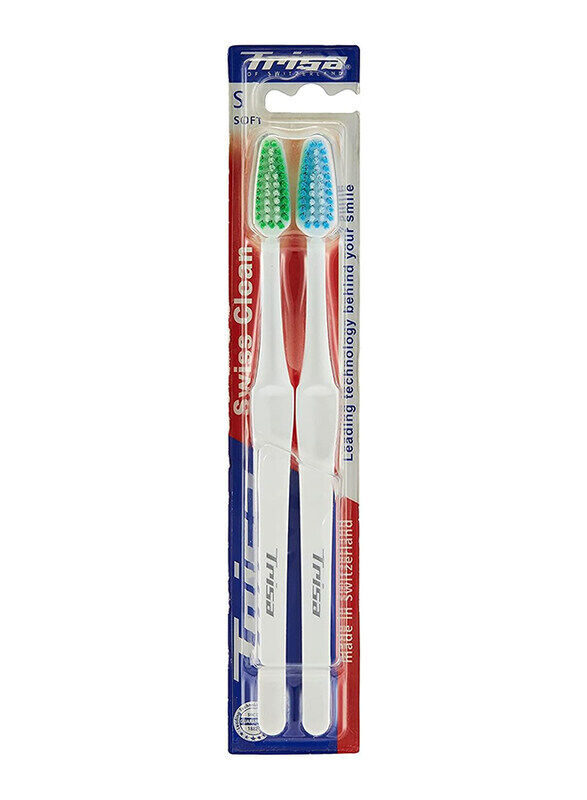 

Trisa Swiss Clean Soft Toothbrush, 2 Pieces