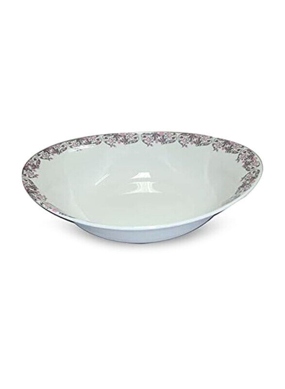 

Malaplast Thailand 10cm Ceramic Oval Bowl, White
