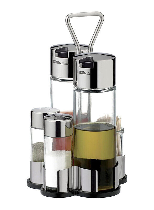 

Tescoma 5-Piece Multi-Material Salt-Pepper Club, Multicolour