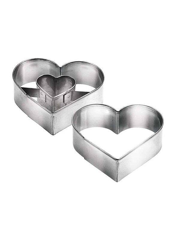 

Tescoma 2-Piece Delicia Heart-Shaped Shortcake, Silver
