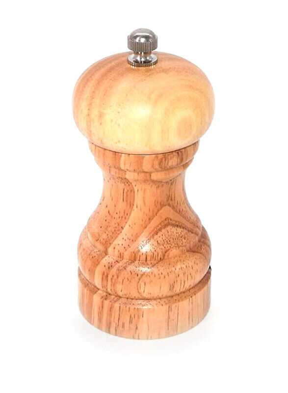 

Kitchen Souq Wooden Pepper Mill, 4.5 Inch, Brown