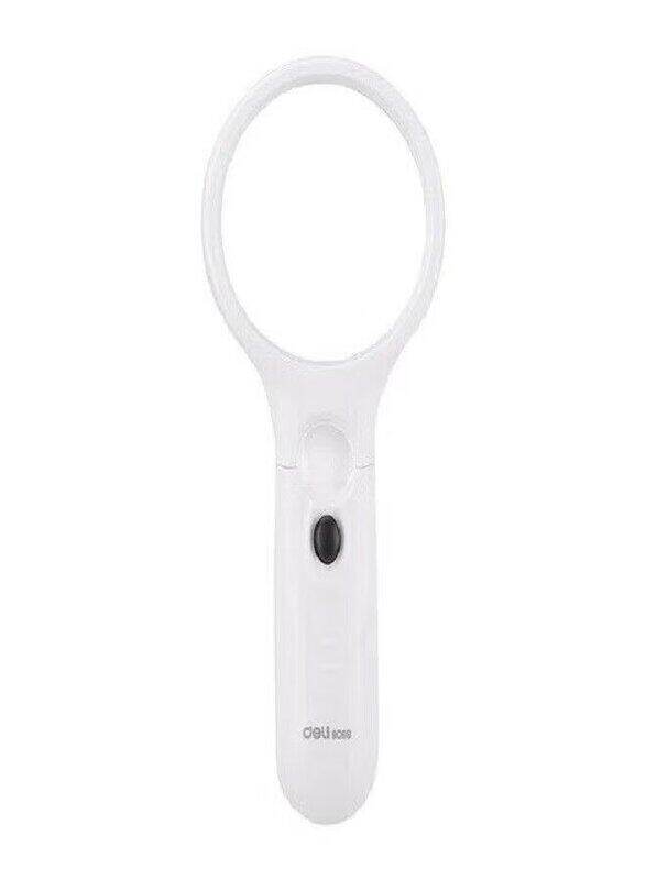 

Deli 3 x 11 x LED Magnifying Glass (67mm x 166mm,75mm Lens), White