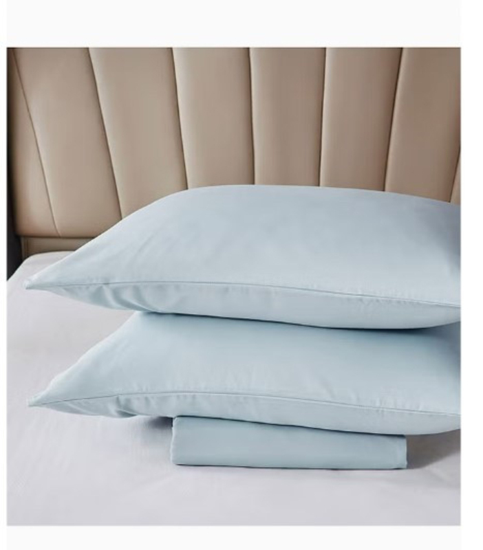 Aceir 3-Piece Microfiber Fitted Bedsheet Set, Queen, 150 x 200 + 30cm, Baby Blue