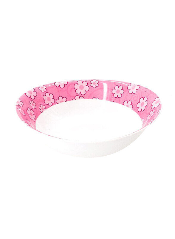 

Malaplast Thailand Oval Bowl, White/Pink