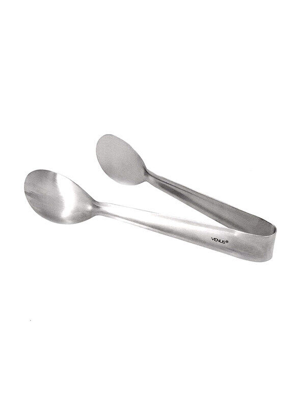 

Rahalife Oval Solid Ends Stainless Steel Tong, 8905, Silver