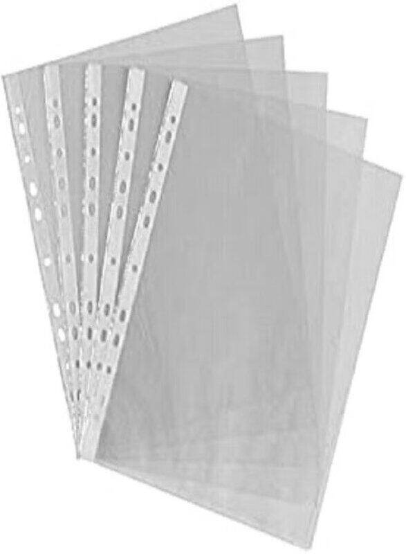 

Deli A4 Re-inforcement Pocket, 80 Micron, 100 Piece, Clear