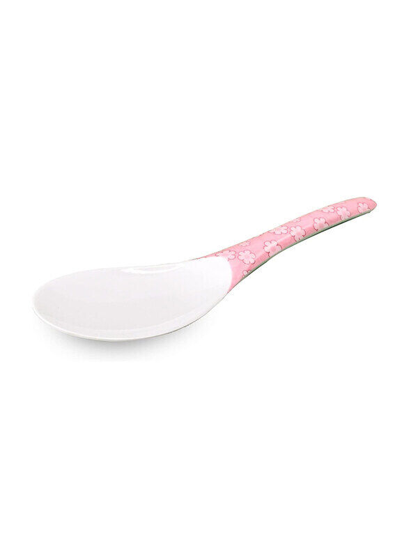 

Mala Melamine Serving Spoon, Spf Rc-2, White/Pink