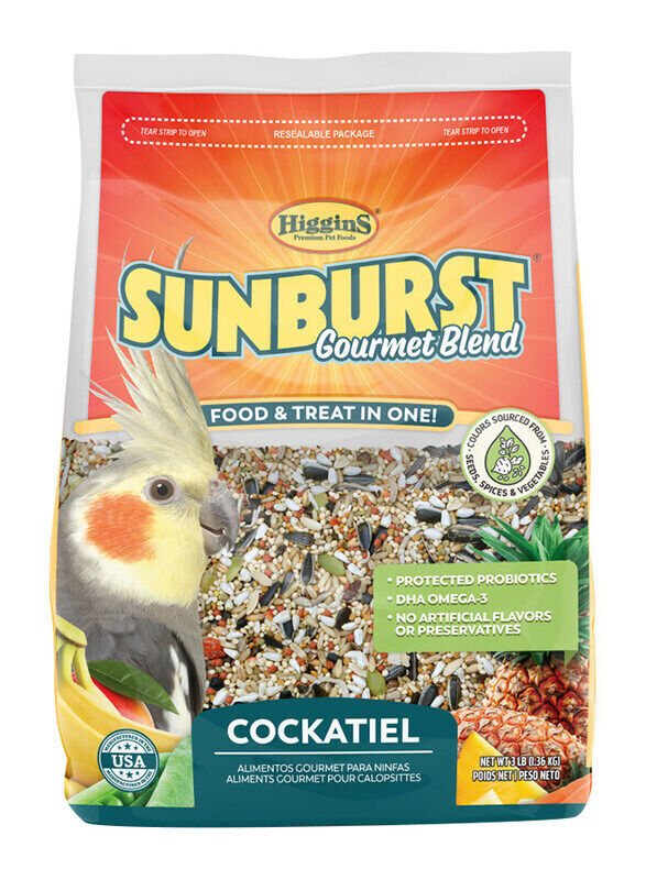 

Higgins Sunburst Gourmet Food Mix Cockatiels Dry Food, 3 Lbs