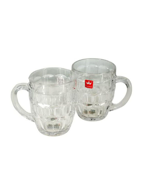 

Rahalife 2-Piece Glass mug Transparent, Clear