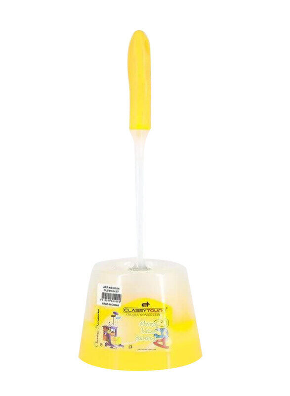 

Classy Touch Toilet Brush Set, Yellow/White