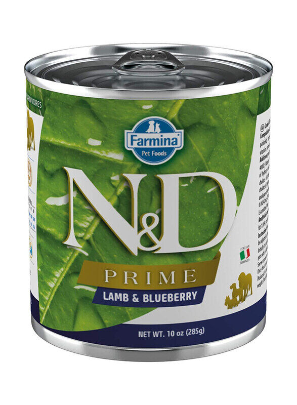 

Farmina N&D Prime Lamb & Blueberry Dogs Wet Food, 285g