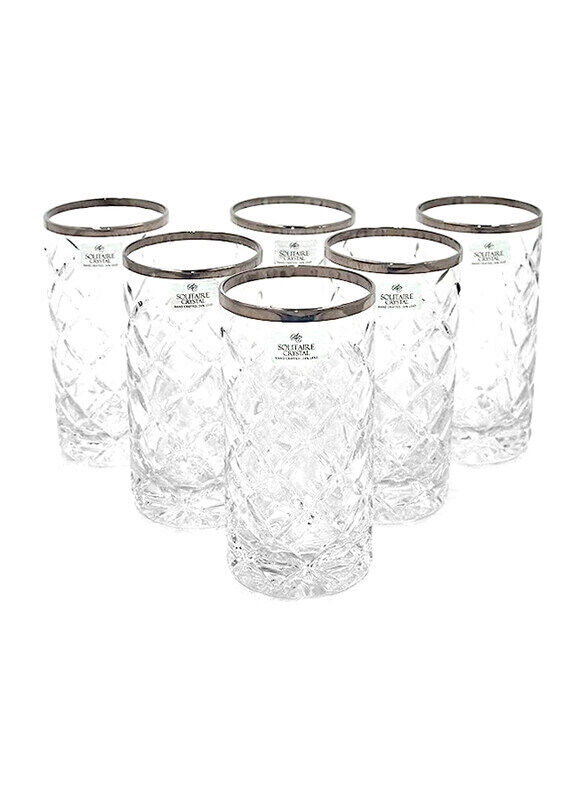 

Solitaire 6-Piece Hiball Tumbler Set, Clear