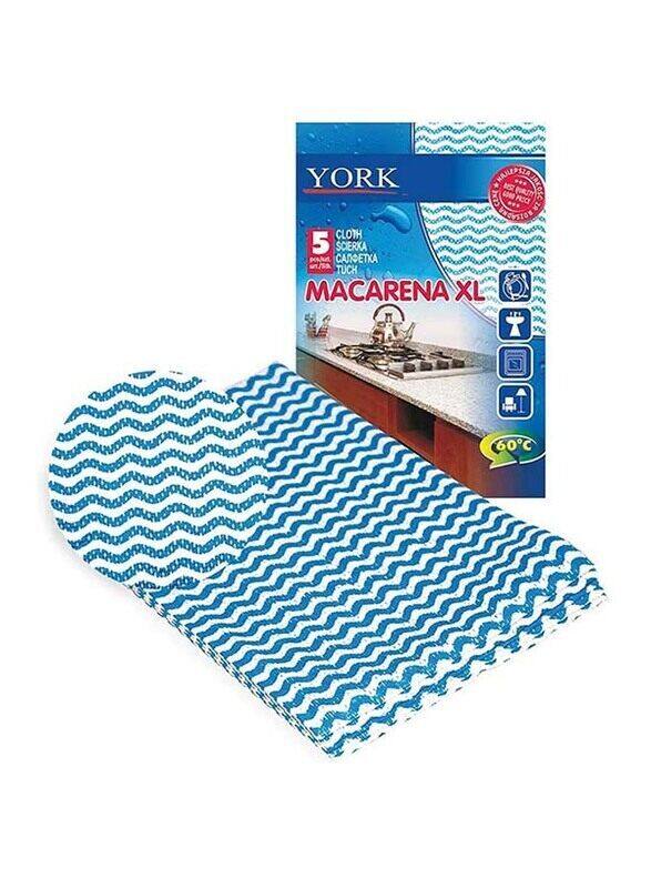 

York Household Kitchen Cleaning Cloth, 5 Pieces, Blue