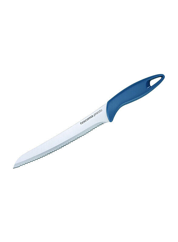 

Tescoma 20cm Presto Sonic Bread Knife, 863036, Blue