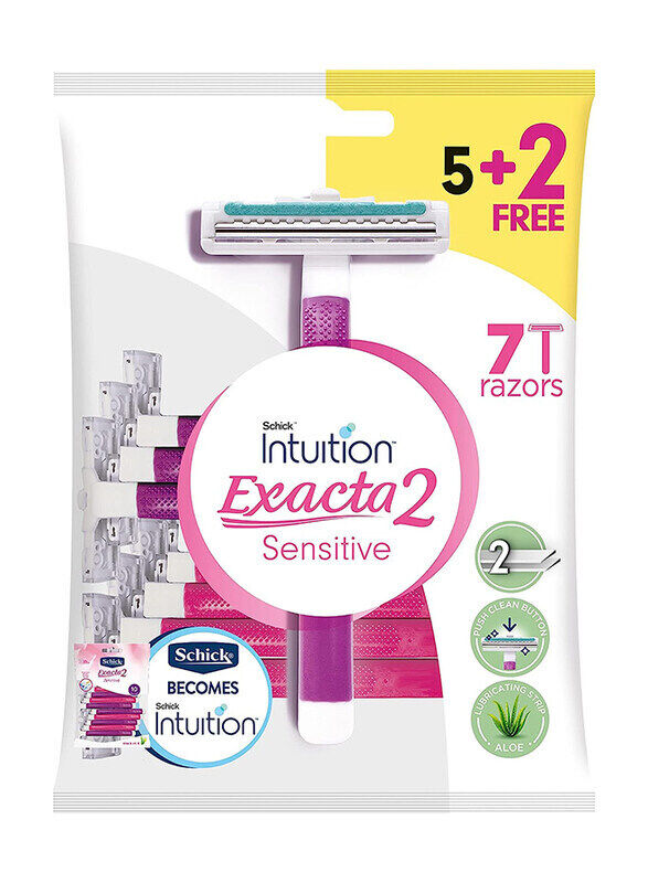 

Schick Intuition Exacta2 Sensitive Disposable Razor, 7 Pieces