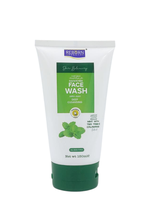 

Reborn Beauty Face wash Mint with Tea Tree & Calamansi Sulfate Free 150Ml