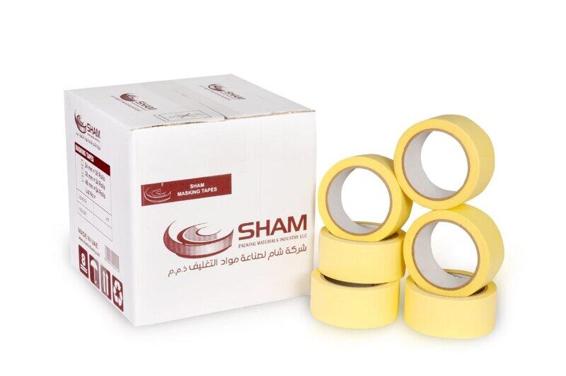 

Shampack Masking Tape 15yd 2inches Automotive Yellow Color 24Pcs/Ctn