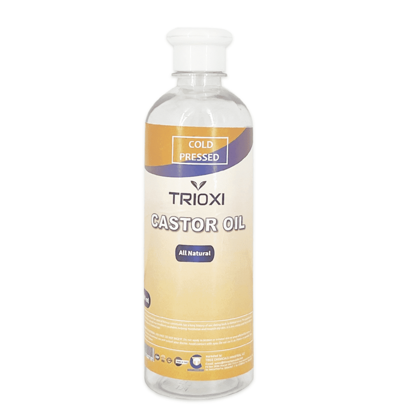 

Trioxi Cold Pressed Castor Oil 500ML x 2 100% Pure & Natural Hair Growth Eyelashes Eyebrows Skin & Nails Hexane Free