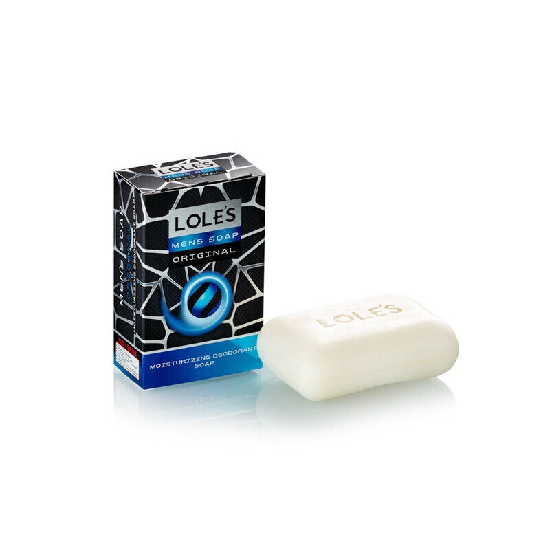 

LOLE'S Men’s Soap Original, Moisturizing Deodorant Bar, SLS-Free, Paraben-Free, No Animal Fat, 100% Vegetable-Based Soap 150g