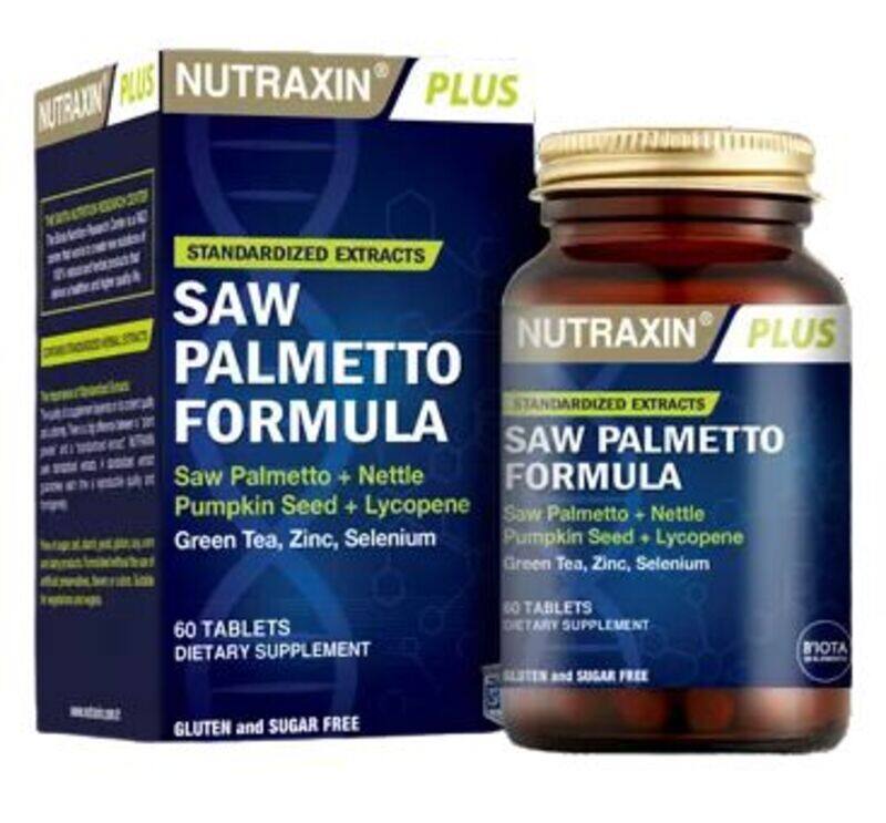 

Nutraxin Saw Palmetto Formula 60 Tablets