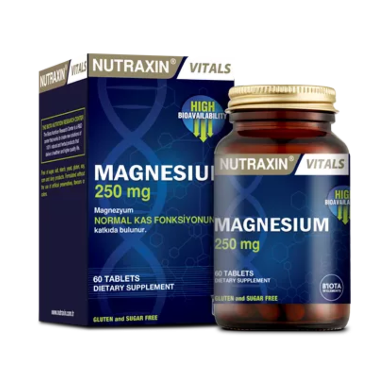 

Nutraxin Magnesium Citrate Supports Muscle, Bone & Nervous System 250Mg 60 Vegan Tablets