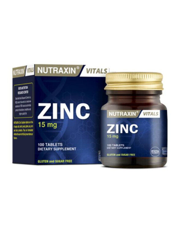 

Nutraxin Zinc Sulphate for Immunity Boosting 15Mg 100 Vegan Tablets