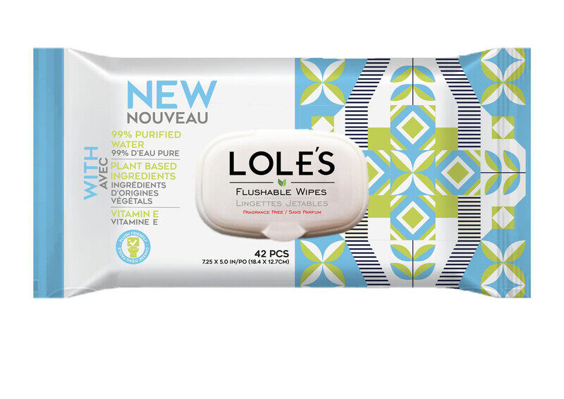 

LOLE'S Flushable Cleaning Wet Wipes, Pack of 1 x 42 Wipes