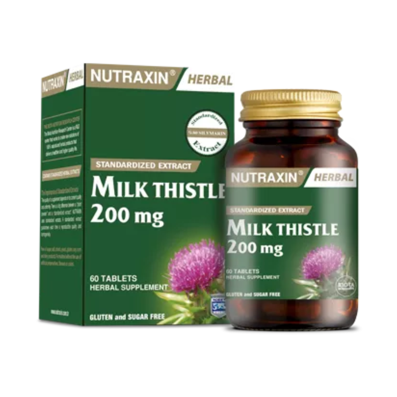 

Nutraxin Milk Thistle Silymarin Extract, Liver Detox 200Mg 60 Tablets