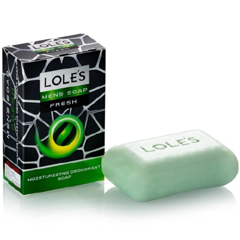 

LOLE'S Men’s Soap Fresh, Moisturizing Deodorant Bar, SLS-Free, Paraben-Free, No Animal Fat, 100% Vegetable-Based Soap 150g