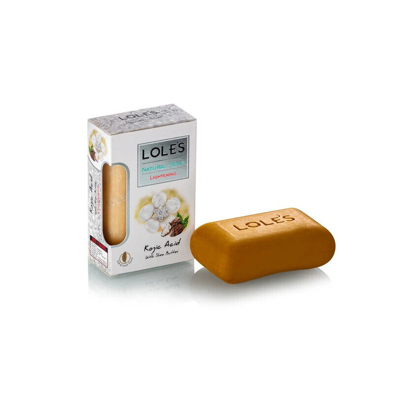 

LOLE'S Luxury Pure Natural Soap, Kojic Acid Beauty Bar, Vitamin E, SLS-Free, Crisp & Fresh Touch, 100% Vegetable, No Animal Fat 150g