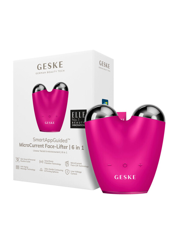 

GESKE 6-in-1 MicroCurrent Face-Lifter, Magenta 15, 1 Pieces