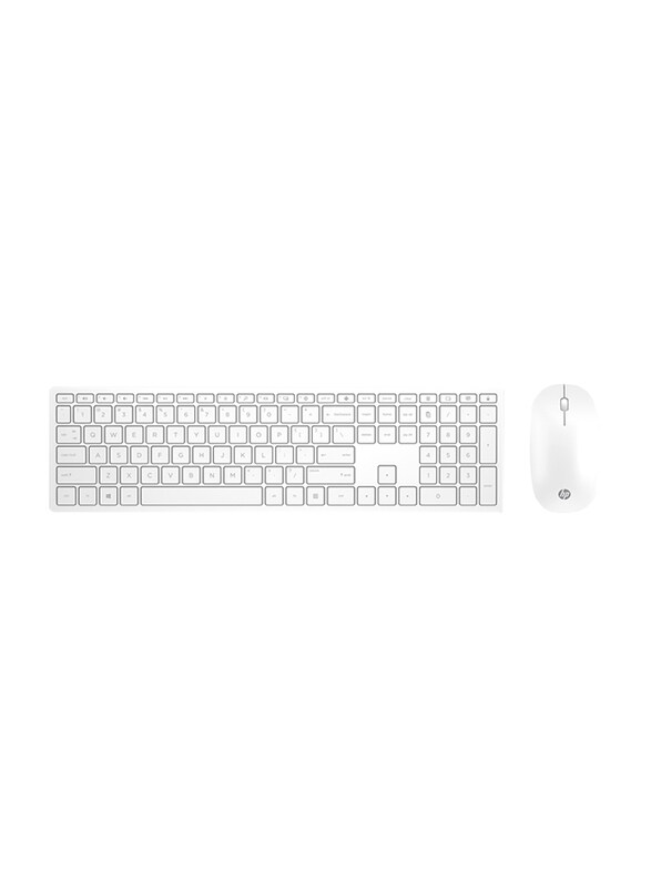 

HP Pavilion 800 Wireless English Keyboard and Mouse Combo Set, White