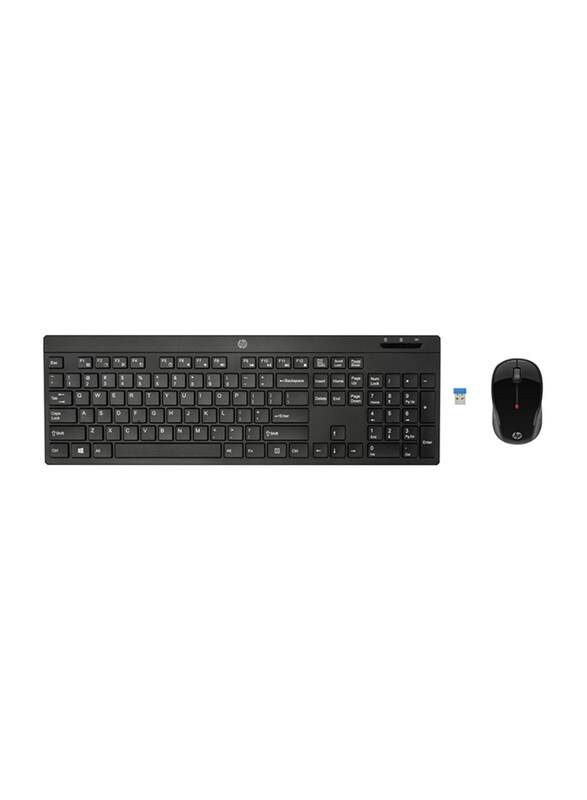 

HP KB-300 Wireless English Keyboard with Mouse Combo Set, Black
