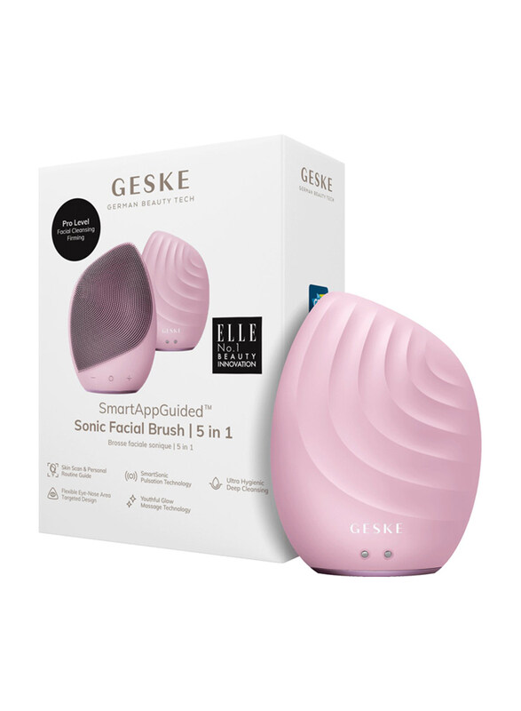 

GESKE 5-in-1 Electric Sonic Facial Brush, Pink, 1 Pieces