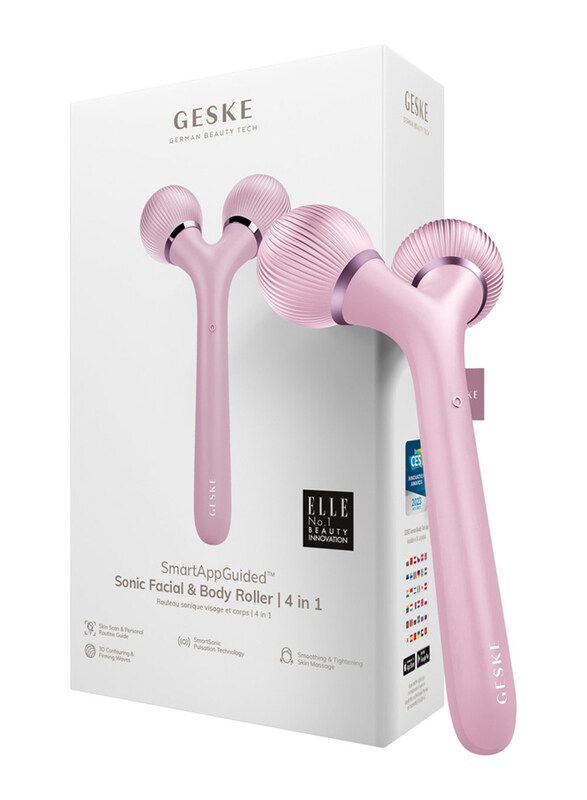 

GESKE 4-in-1 Sonic Facial & Body Roller, Pink, 1 Pieces