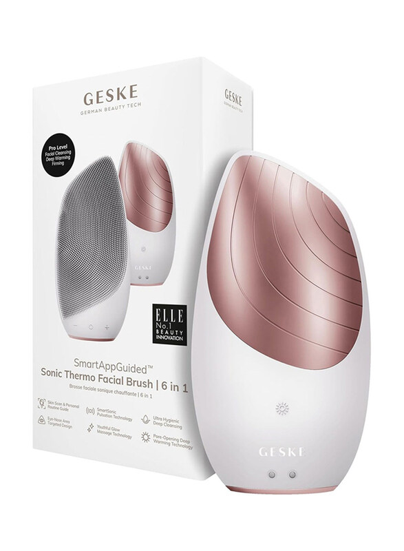 

GESKE 6-in-1 Sonic Thermo Facial Brush, Starlight, 1 Pieces