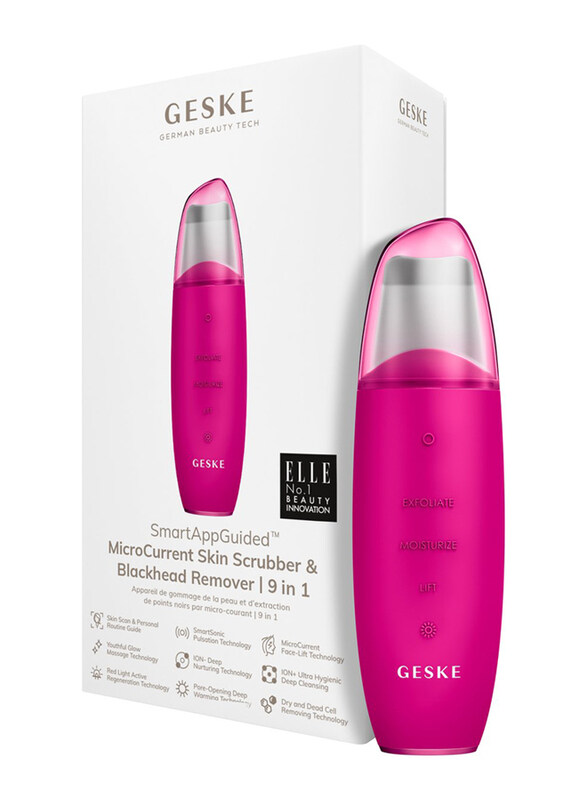 

GESKE 9-in-1 MicroCurrent Skin Scrubber & Black Head Remover, Magenta 44, 1 Pieces