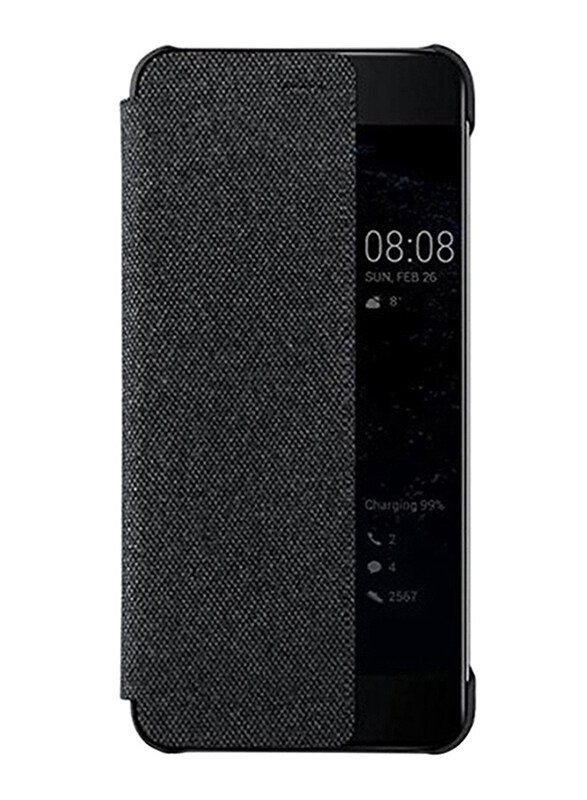 

Huawei Smart View Mobile Phone Flip Case Cover for Huawei P10, Dark Grey