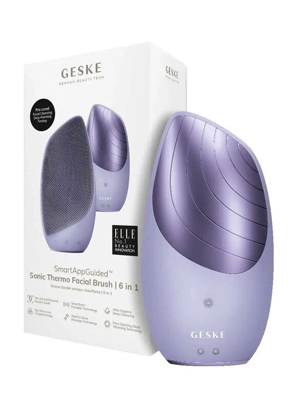 

GESKE 6-in-1 Sonic Thermo Facial Brush, Purple 7, 1 Pieces