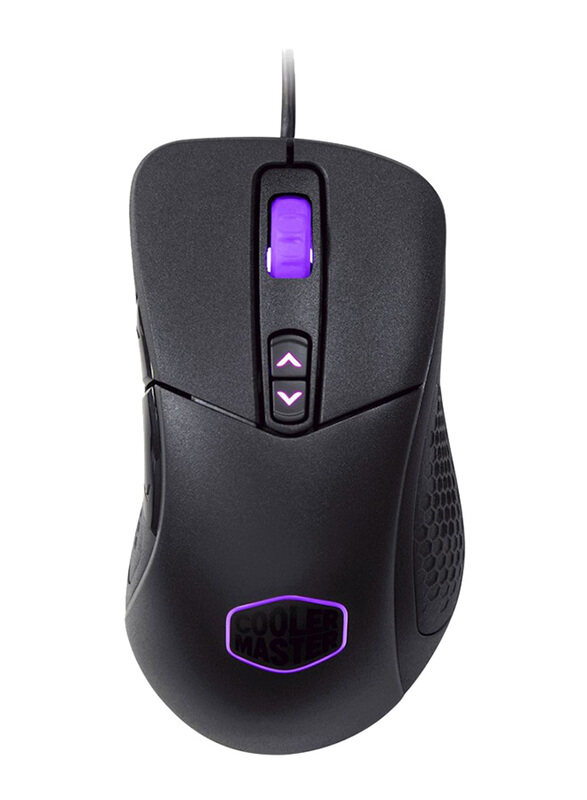 

Cooler Master MM-530 Wired Optical Gaming Mouse with 16.7 Million RGB, 4 Levels 100 to 12, 000dp, Black