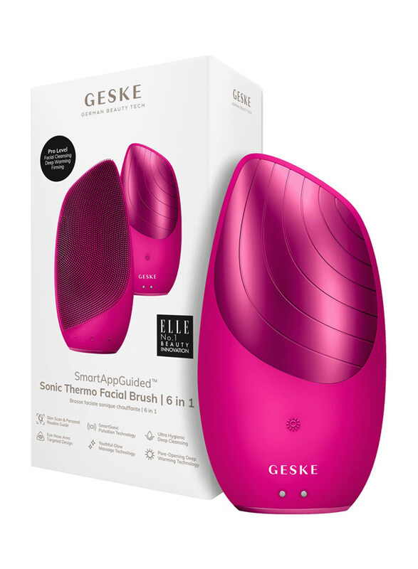 

GESKE 6-in-1 Sonic Thermo Facial Brush, Magenta 7, 1 Pieces